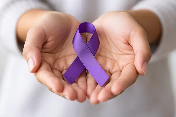 Liston morado dia mundial del alzheimer 21 de septiembre